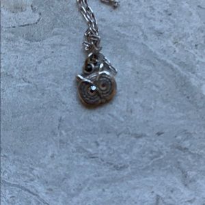 Clara beau silver necklace with owl pendant